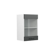 Vicco Mobile da cucina in vetro Antracite casa di campagna 40 cm