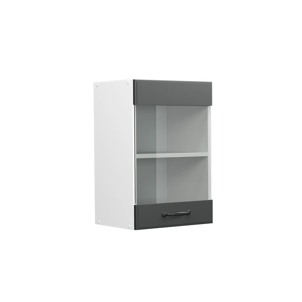 Vicco Mobile da cucina in vetro Antracite casa di campagna 40 cm