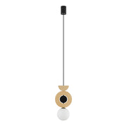 Sospensione Nowodvorski Drops Wood B sfera bianca G9 12W
