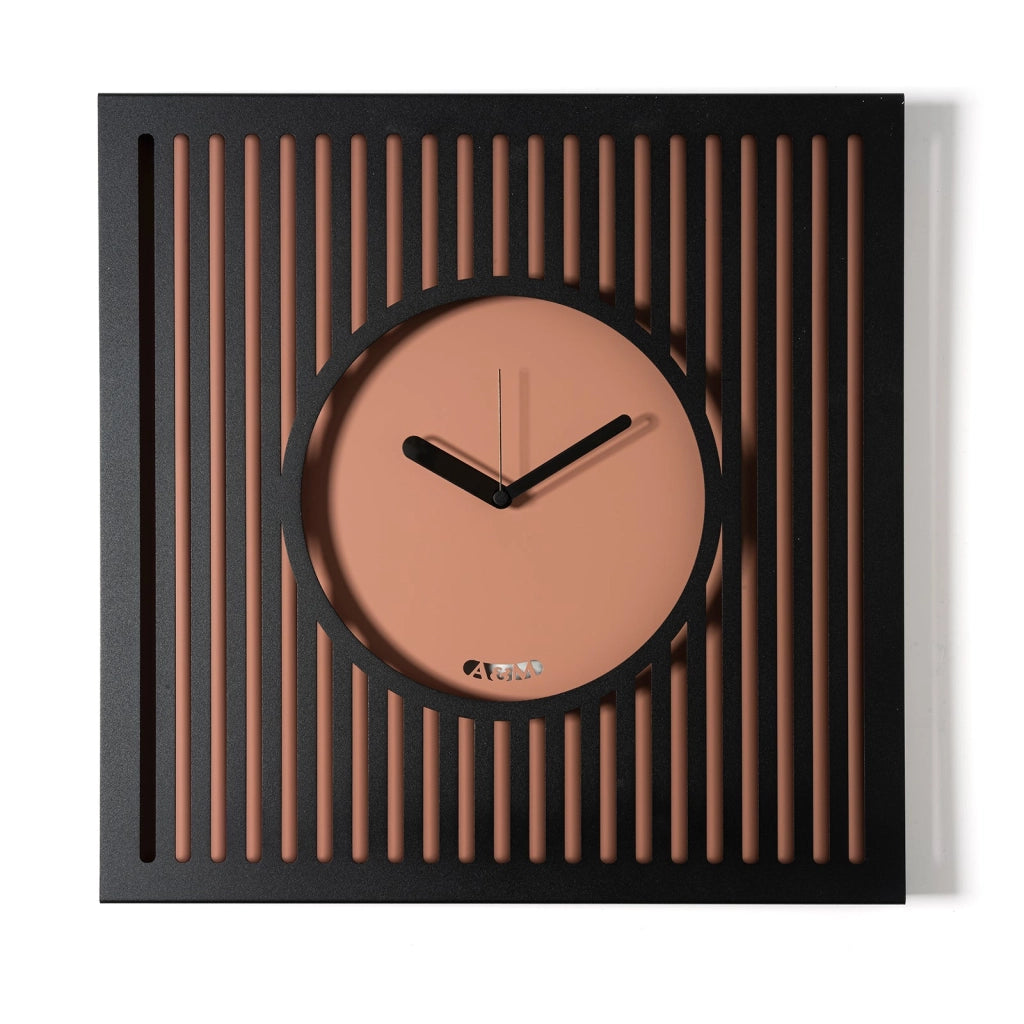 Orologio da parete elegante Tiffany grande Nero,mocha mousse