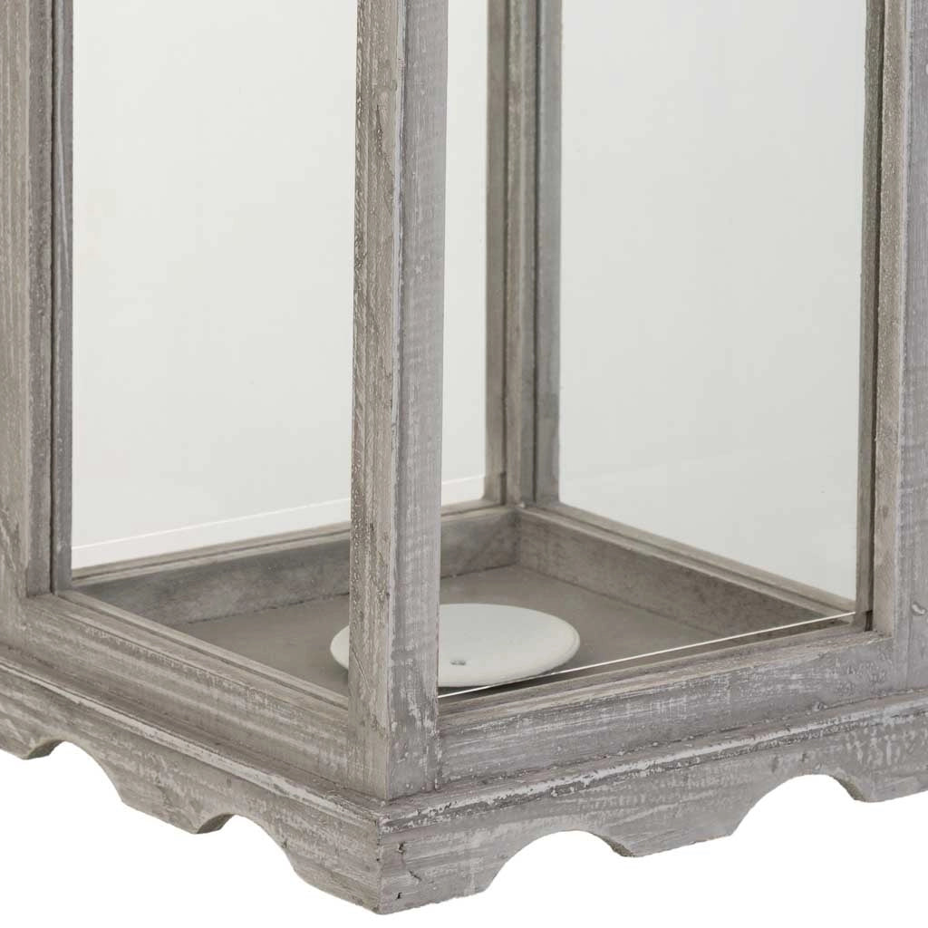 Lanterna in legno 23x23x58,5h cm