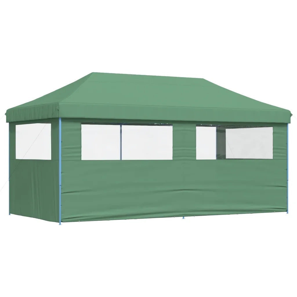 Tendone per Feste Pieghevole Pop-Up con 3 Pareti Verde 4004944