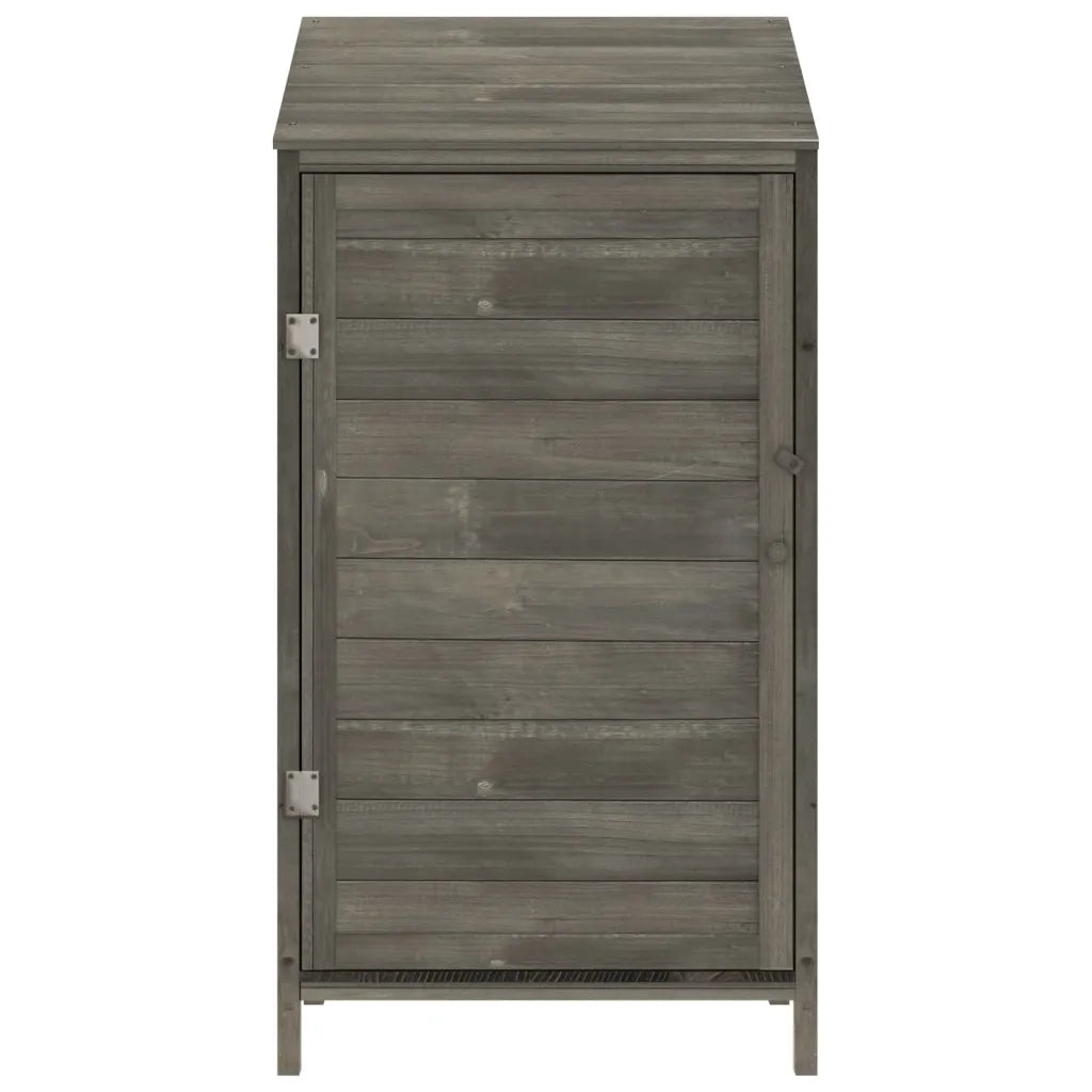 Capanno da Giardino Antracite 55x52x112 cm Legno Massello Abete
