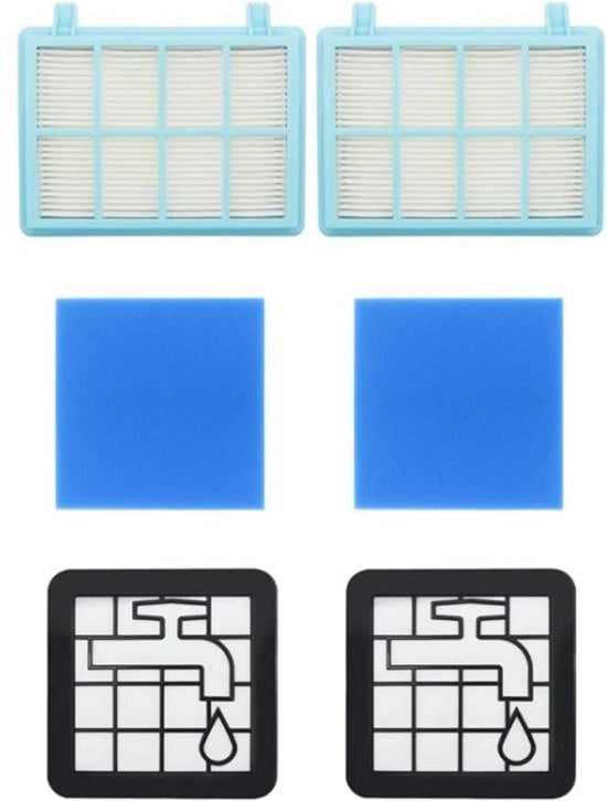 Set di filtri - Componenti aspirapolvere adatti per aspirapolvere PowerPro Compact/City set di filtri FC8010/01 FC9334 FC9550