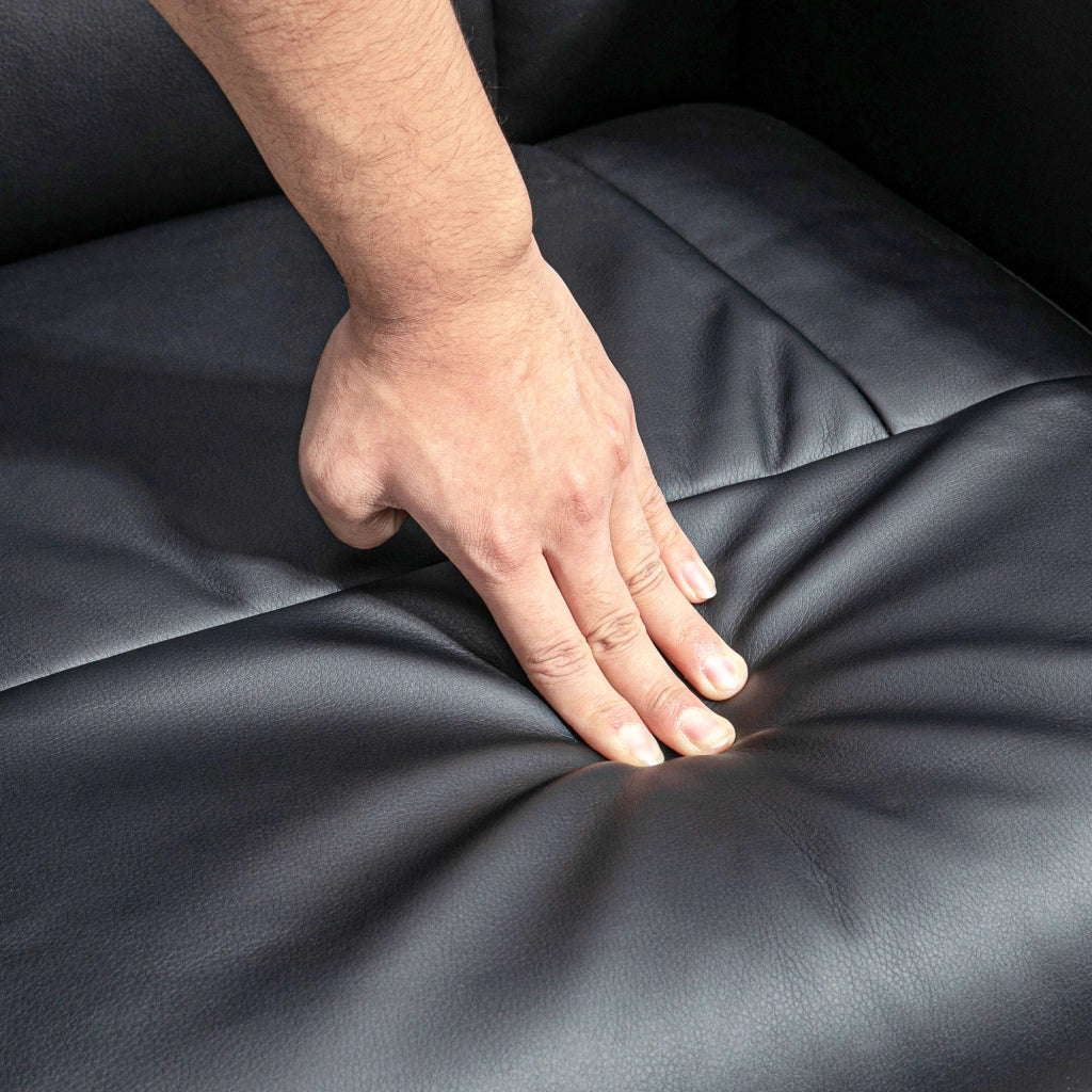 Poltrona relax reclinabile con poggiapiedi ¨C zephmum ¨C nero
