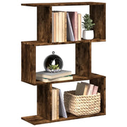 vidaXL Libreria 3 Ripiani Rovere Fumo 70x24x97 cm in Truciolato