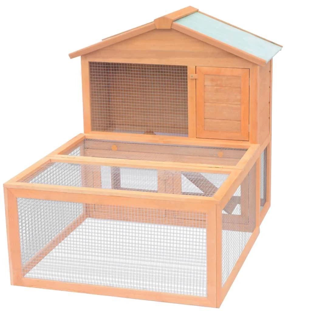 Gabbia per animali 144 x 100 x 100 cm legno marrone 02_0000577