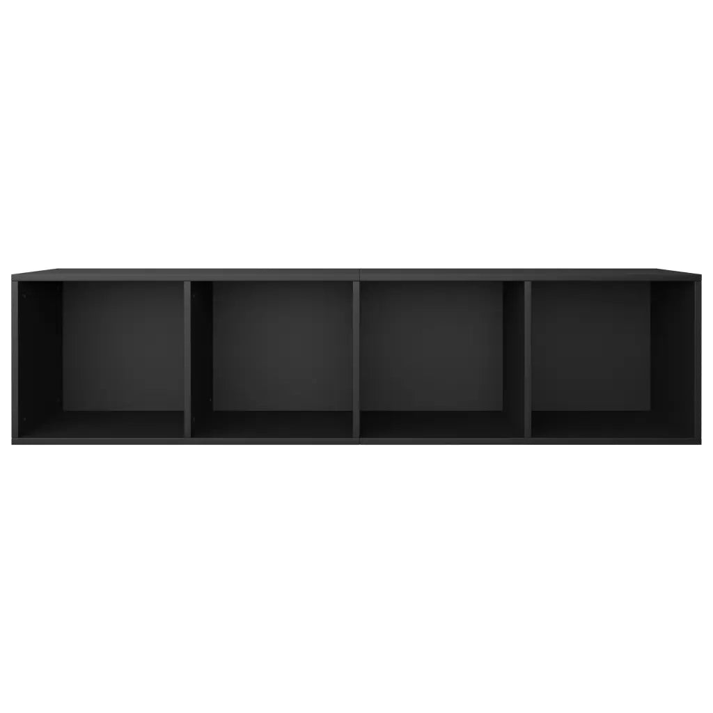 Libreria/Mobile TV Nero 36x30x143 cm in Legno Multistrato 800145
