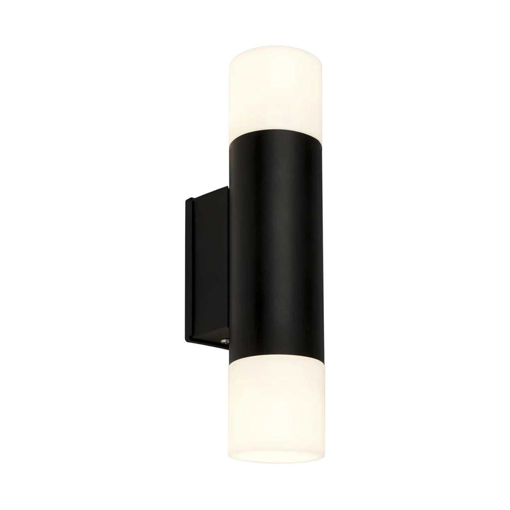 Applique Moderna Sujos Metallo Nero 2 Luci Gu10 3000K