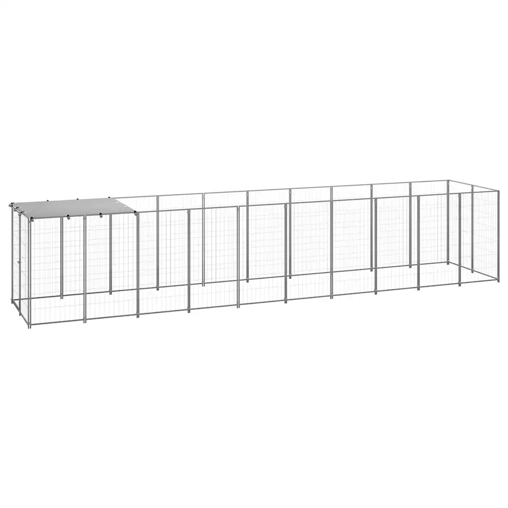Gabbia per Cani Argento 6,05 mÂ² in Acciaio   cod mxl 44108