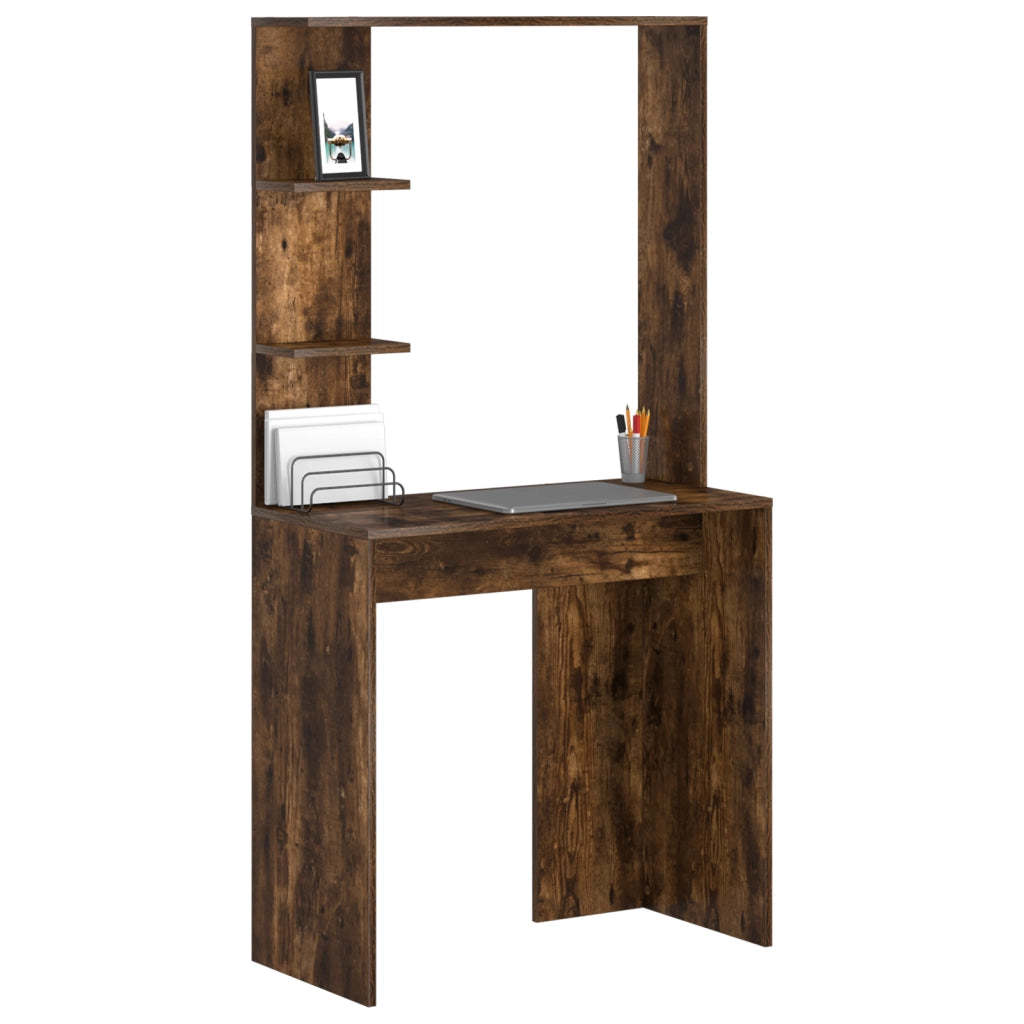 Scrivania per Computer in Rovere Affumicato Rovere affumicato