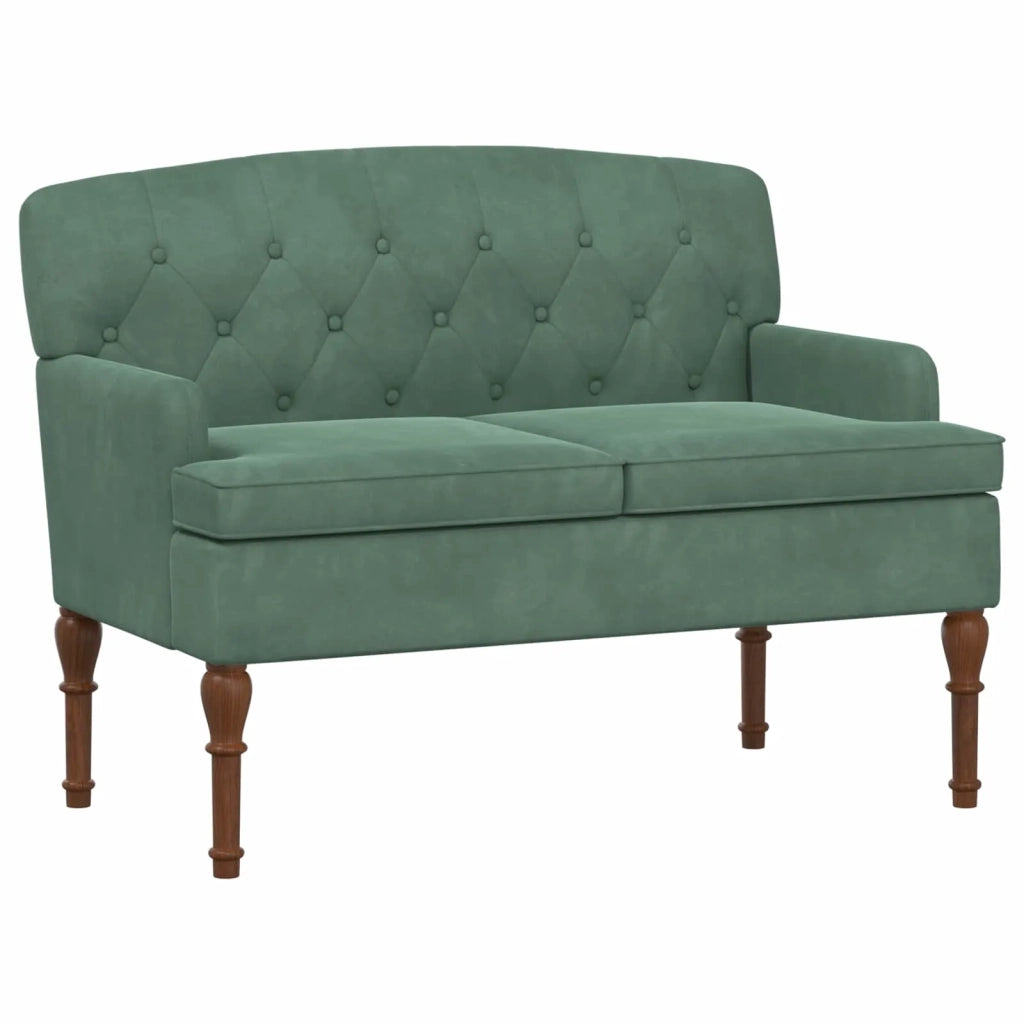 Loveseat con bottoni imbottiti Verde Mare 111 x 65 x 79 cm 42041854