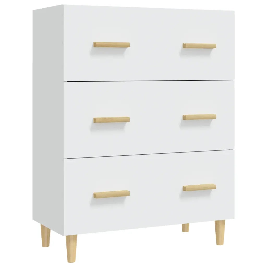 Credenza | Madia | Buffet da pranzo | Armadio da pranzo Bianca 70x34x90 cm in Legno Multistrato