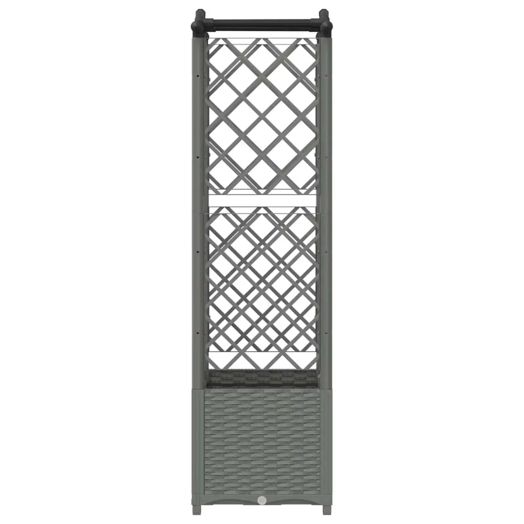 Letto Rialzato con Griglia e Tetto Grigio Chiaro PP 42032584