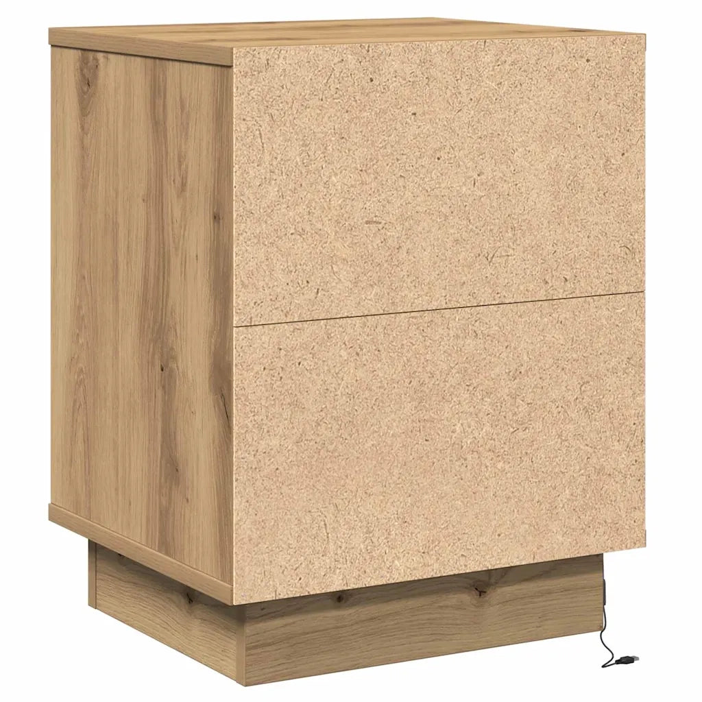 Armadio da Notte 2 pcs Rovere artigianale 39 x 34,5 x 50 cm 869609