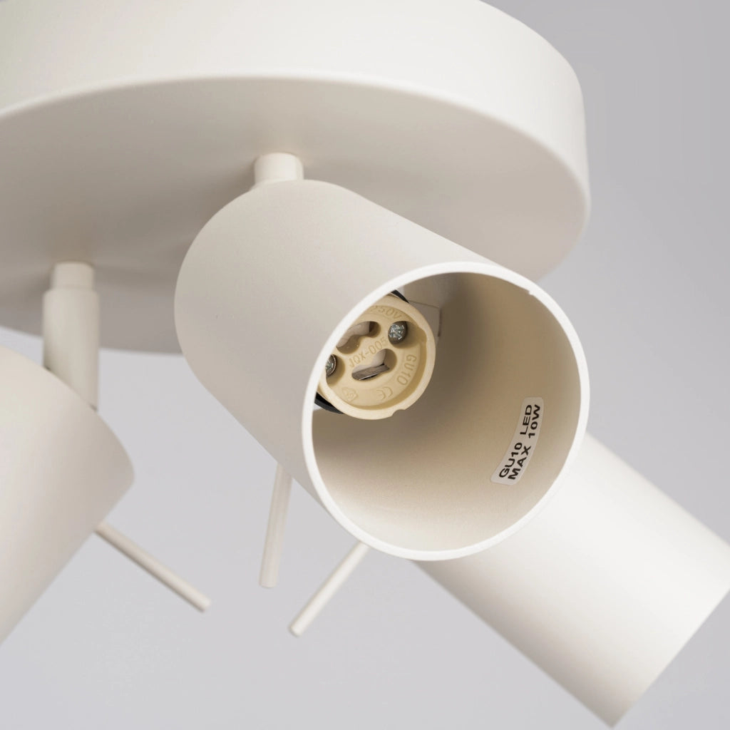Plafoniera beige rotonda Ø20 TORQUE 3xGU10 Pure Lume