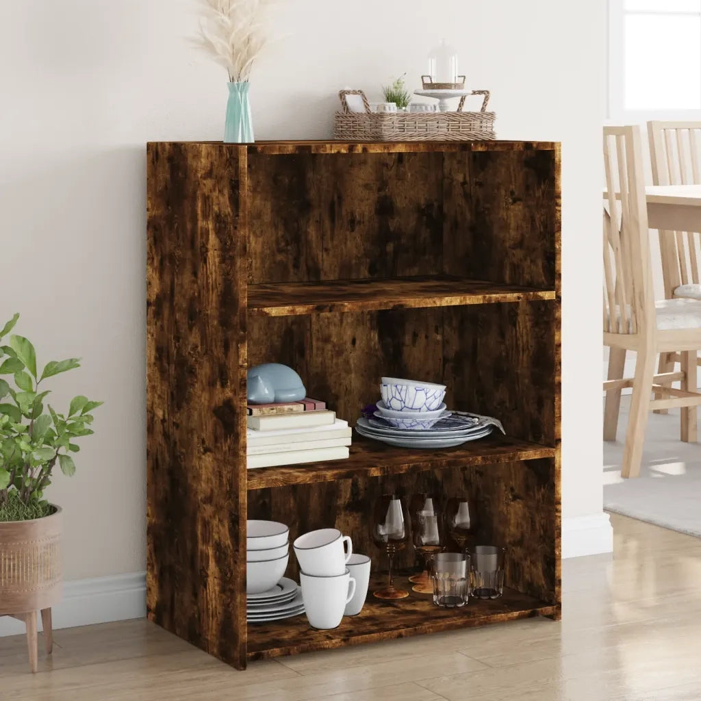 Credenza-Buffet-Armadio da cucina Rovere Fumo 70x41x93 cm in Legno Multistrato