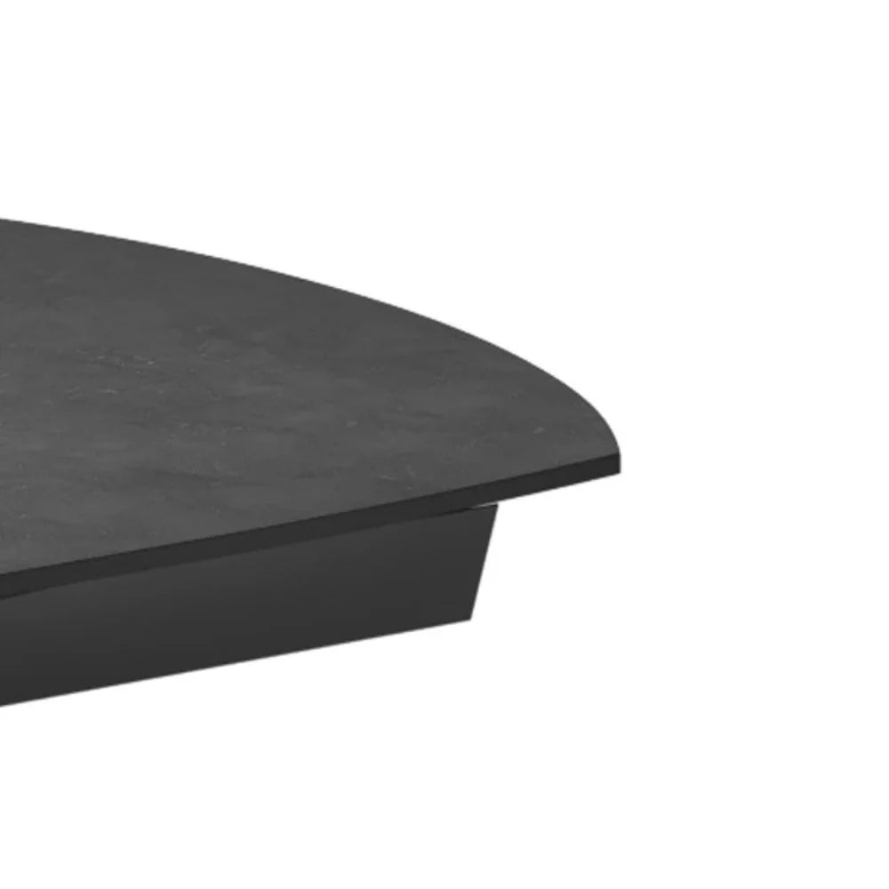 Tavolo da pranzo allungabile in ceramica effetto cemento grigio Spin 140-200x90 cm fino a 8 posti | Duzzle
