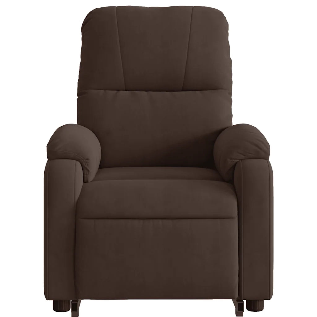 Poltrona Alzapersona Reclinante Massaggiante | Sedia Relax Marrone Microfibra
