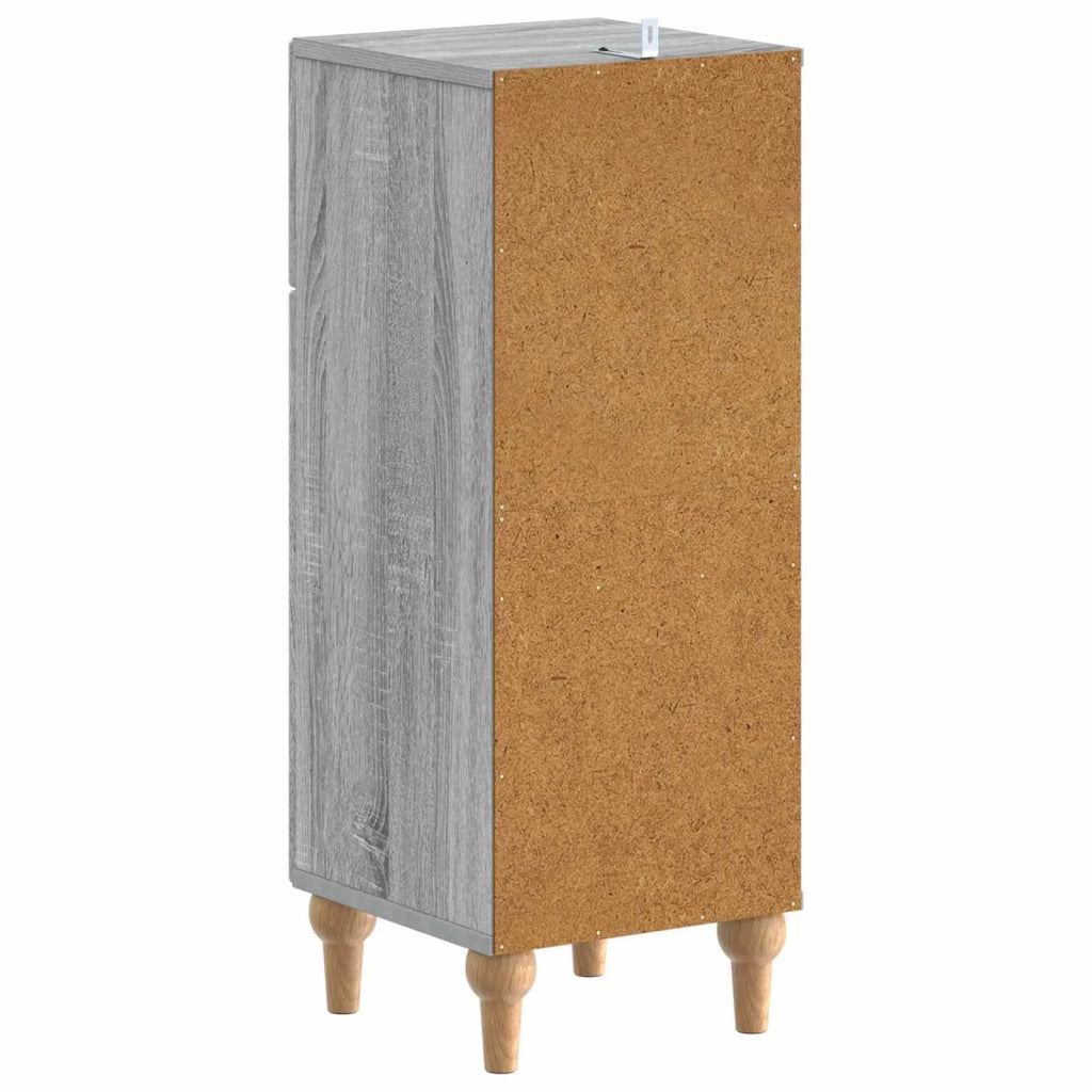 Mobiletto da Bagno ALKMAAR Sonoma grigio 30 x 31 x 80 cm 896171