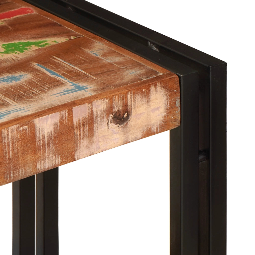 Tavolo Consolle 160x33x75 cm Legno Massello di Recupero