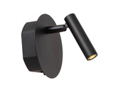 Applique lettura Jolijn nera USB ricaricabile LED 2W Lucide