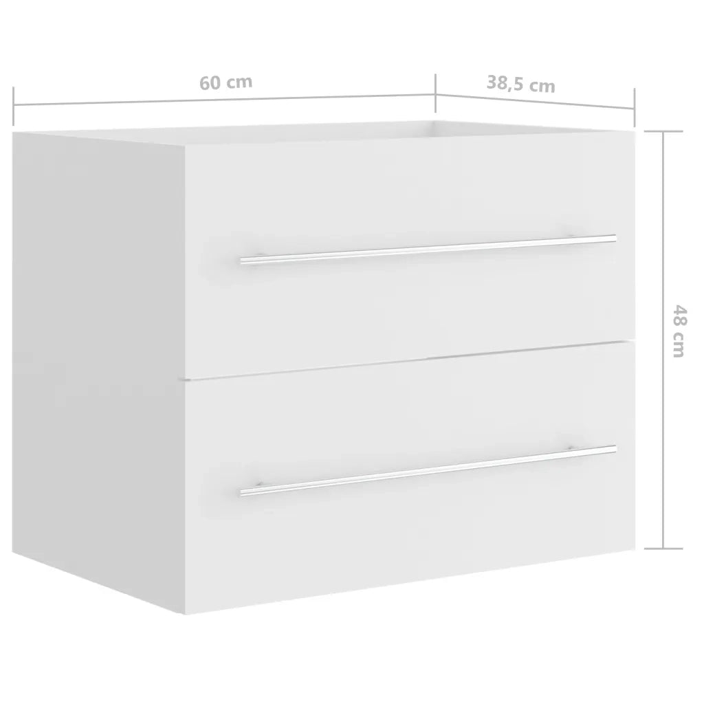 Mobile Sottolavabo Bianco 60x38,5x48 cm in Truciolato cod mxl 19878