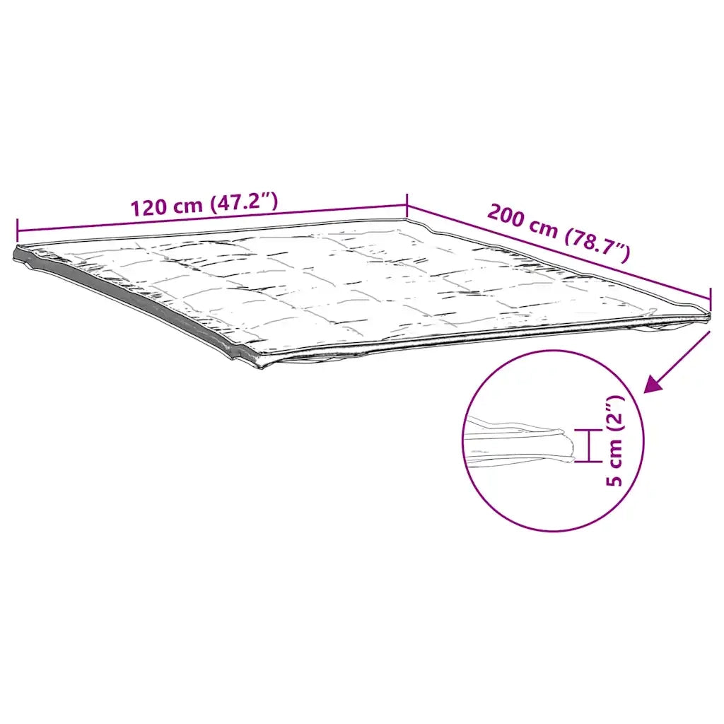 Coprimaterasso-Fodera per Materasso Bianco 120x200 cm