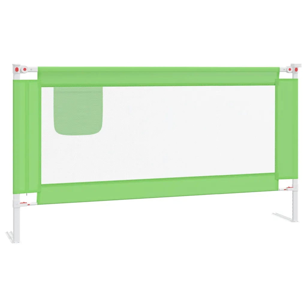Sponda Letto di Sicurezza per Bambini Verde 160x25cm in Tessuto CFW2436147