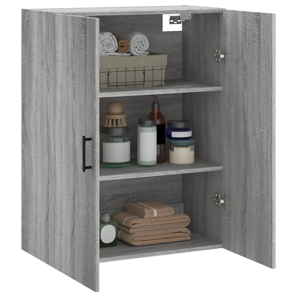 Mobile a Parete Grigio Sonoma 69,5x34x90 cm 828434