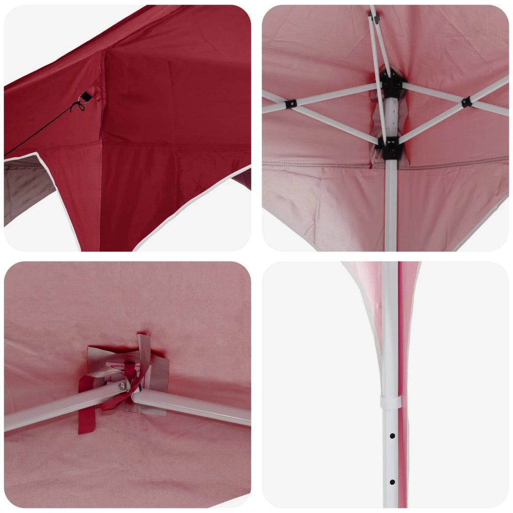 Tenda per feste a pop-up 290 x 290 x 245 cm Borgogna 42019851