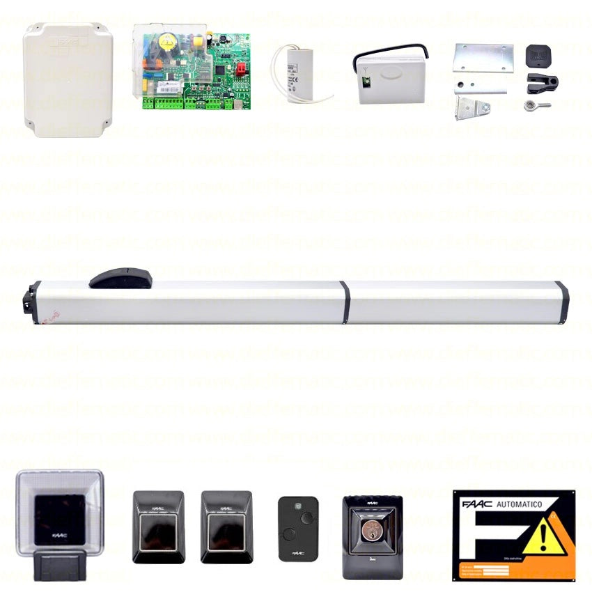 FAAC 402 SBS 230V 3 MT 1 MOTORE KIT 104474 CANCELLO BATTENTE OLEODINAMICO