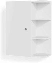 Mobile bagno Fynn, Bianco, 47.2 x 59.2 cm, per montaggio a parete con ripiani aperti