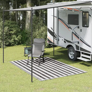 vidaXL Tappeto da Tenda 250x200 cm Antracite e Bianco