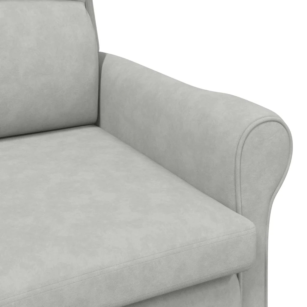 poltrona Grigio chiaro 76 x 94 x 102 cm Microfibra 42009871