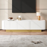 Mobile TV moderno - Zephmum- 170 cm- Design arrotondato, gestione cavi, fronte strutturata