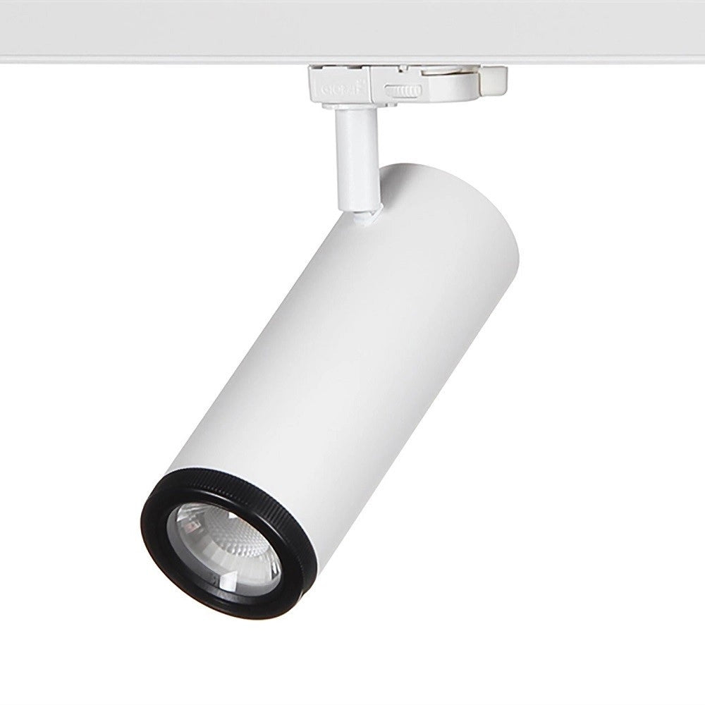 Trade Shop - Faretto Track Led Cob 14 Watt Binario Trifase Luce 3000k 4000k Orientabile 230v - -bianco Caldo      -