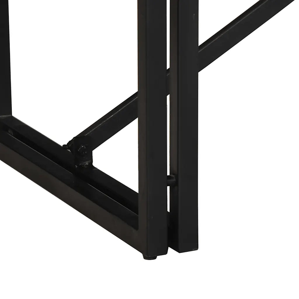 Tavolino 80x40x35 cm in Legno Massello di Mango Grezzo 4016676