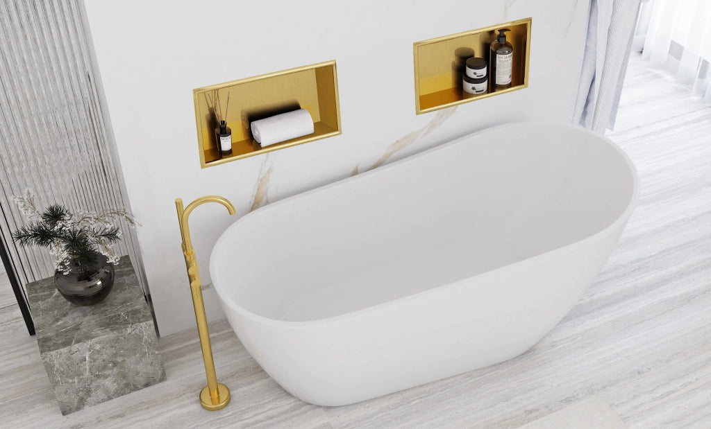 Mensola Bagno 30x45 Gold Brush