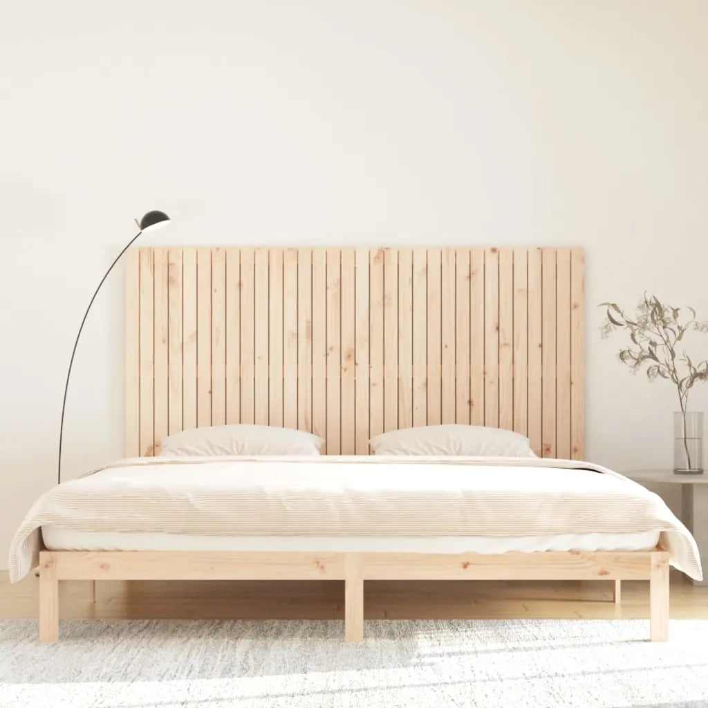 Testiera da Parete 204x3x110 cm in Legno Massello di Pino