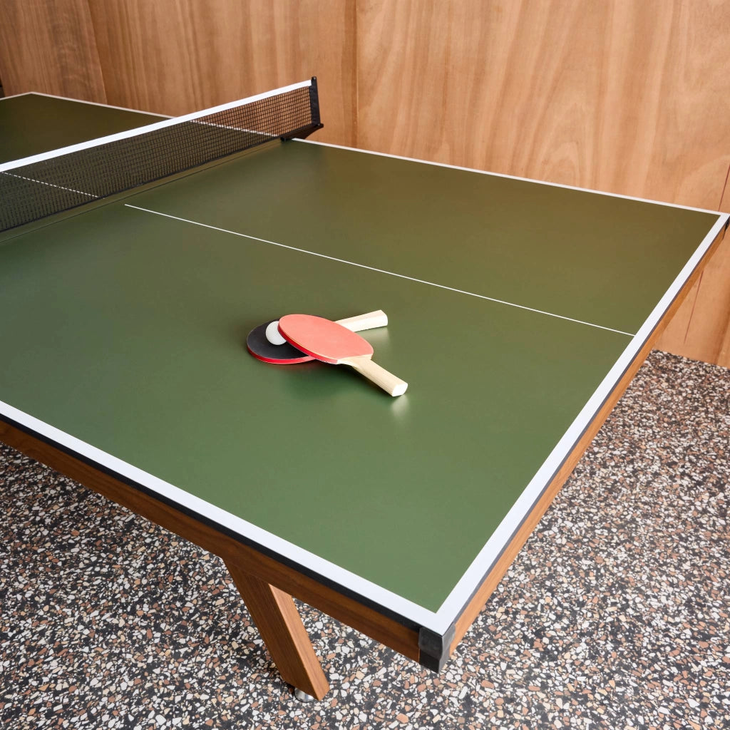 Tavolo da ping pong per interni deluxe con 2 racchette e 3 palline,