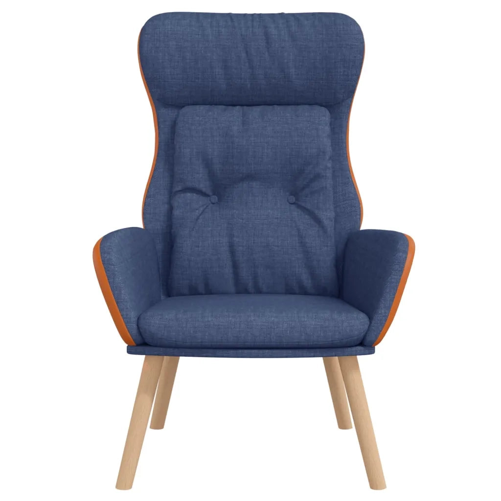 Poltrona Rilassante Blu in Tessuto e PVC cod mxl 7548