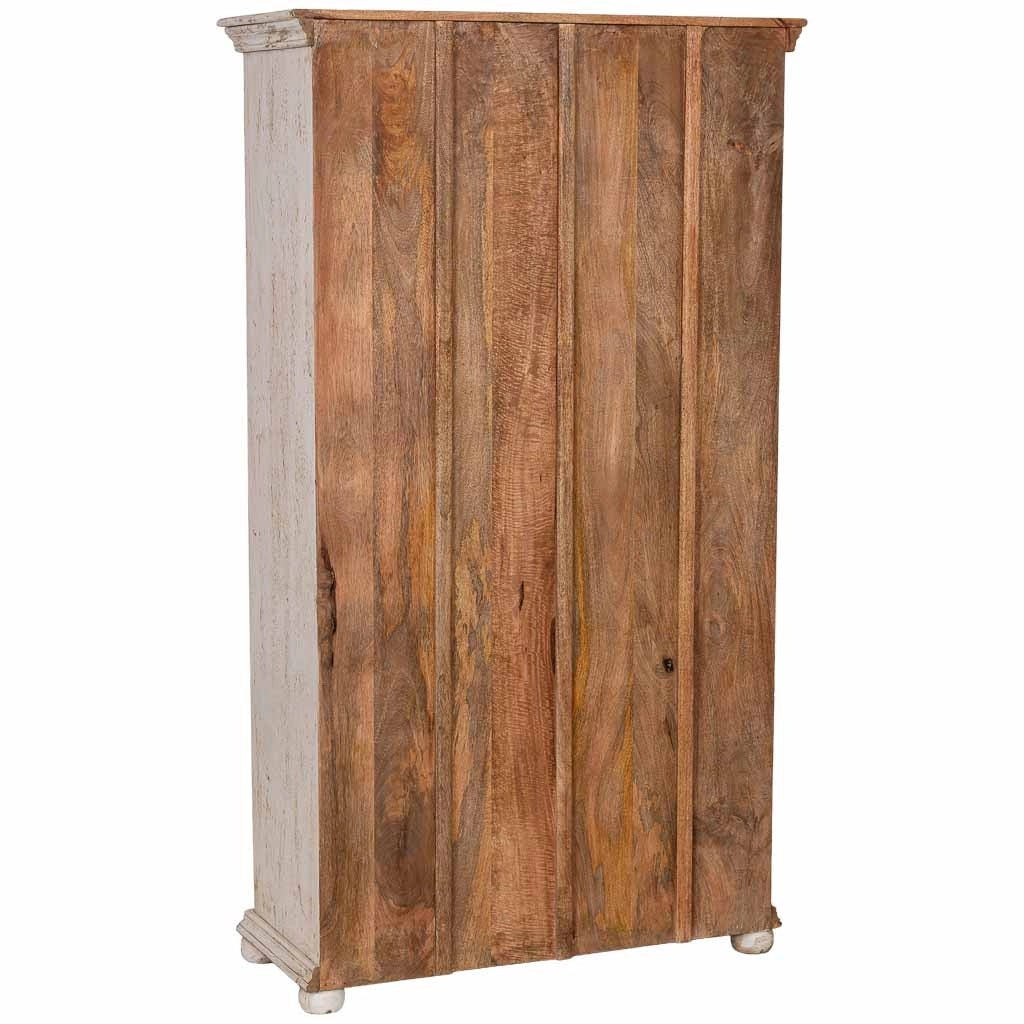 Armadio in legno marrone fatto a mano 102x44x183h