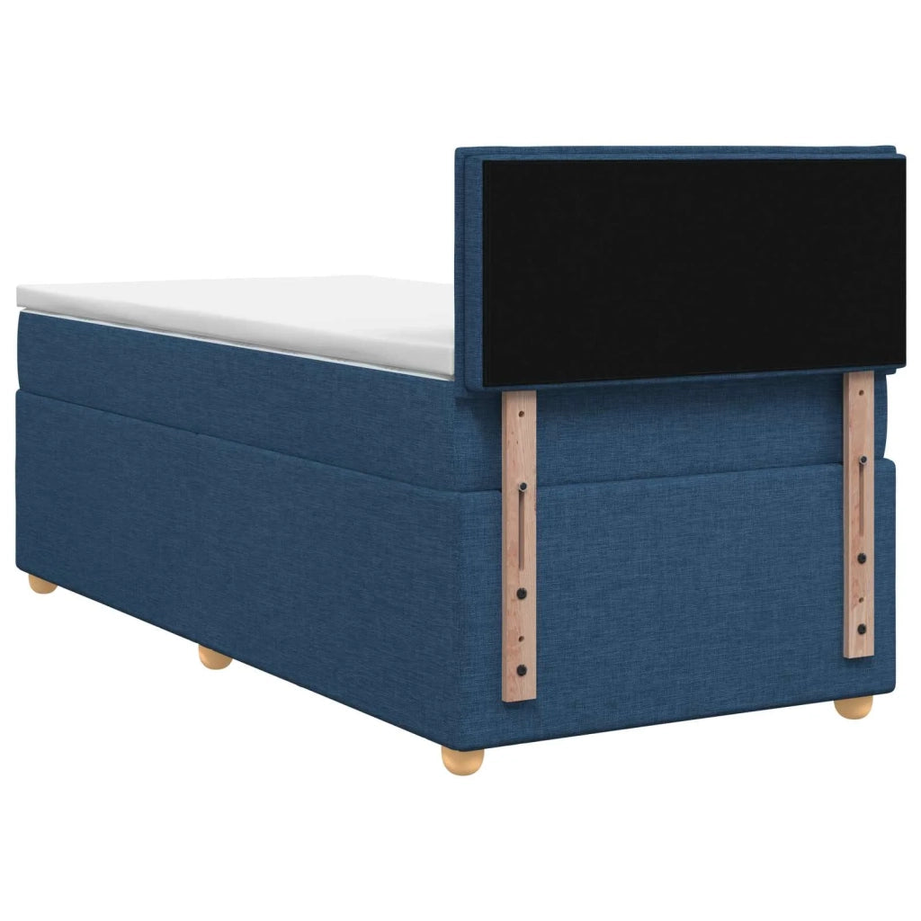 Letto box spring con materasso Blu 100 x 200 cm Tessuto 3450887