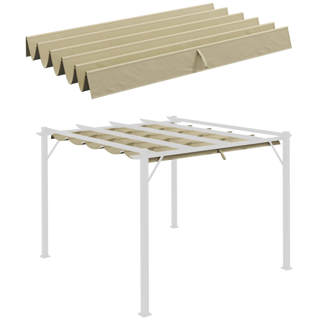 Telo di ricambio per gazebo 250 x 255 cm beige