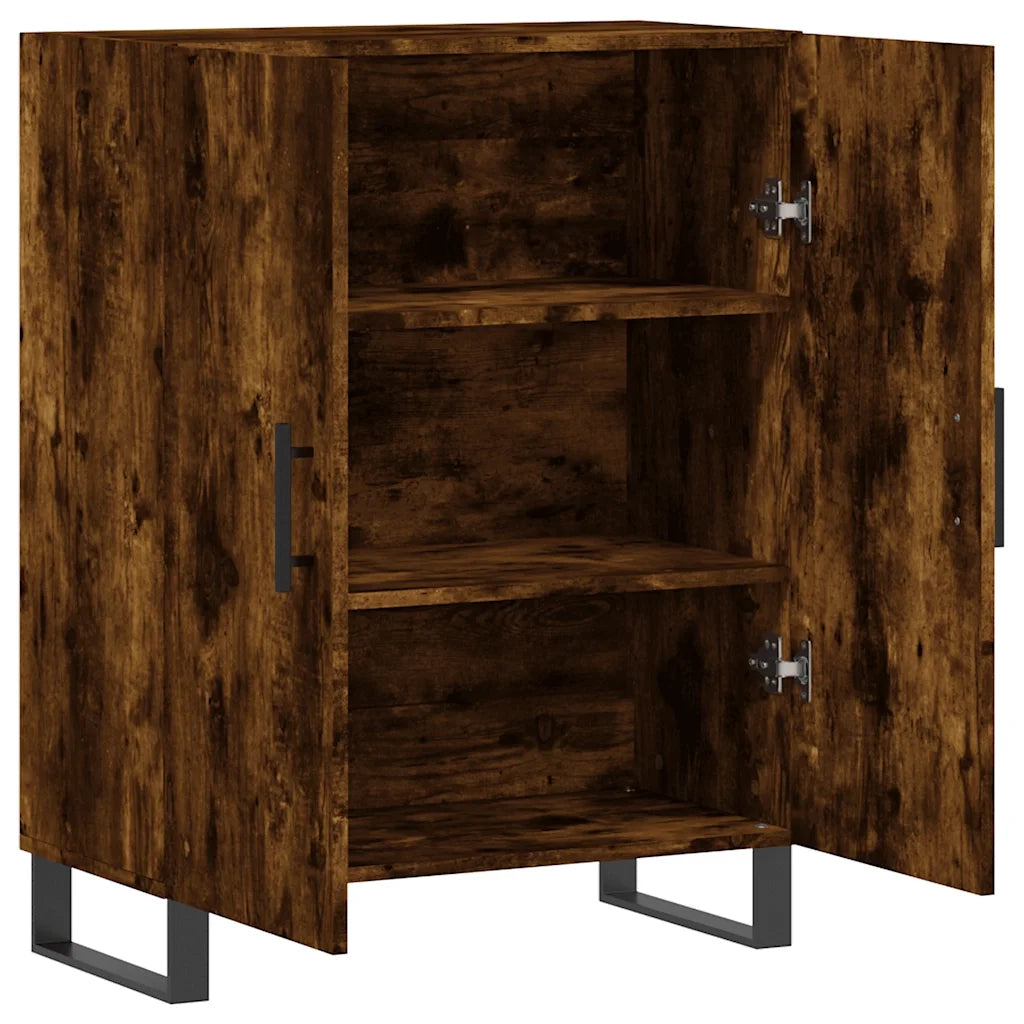 Credenza-Buffet-Armadio da cucina Rovere Fumo 69,5x34x90 cm in Legno Multistrato 643001