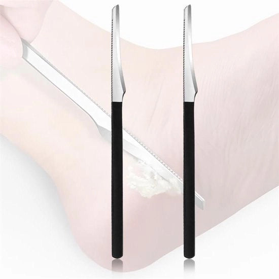 Set di Pedicure Professionale con 2 Viti e Raschiatore per Elettrolio su Mano e Piede - Raschiatore per Pelle Dura sul Tallone e Pianta del Piede - Cura dei Piedi con Raschiatore per Elettrolio.