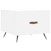 Tavolino da salotto | Tavolino da caff¨¨ | Tavolino da Soggiorno Bianco 50x50x40 cm in Legno Multistrato