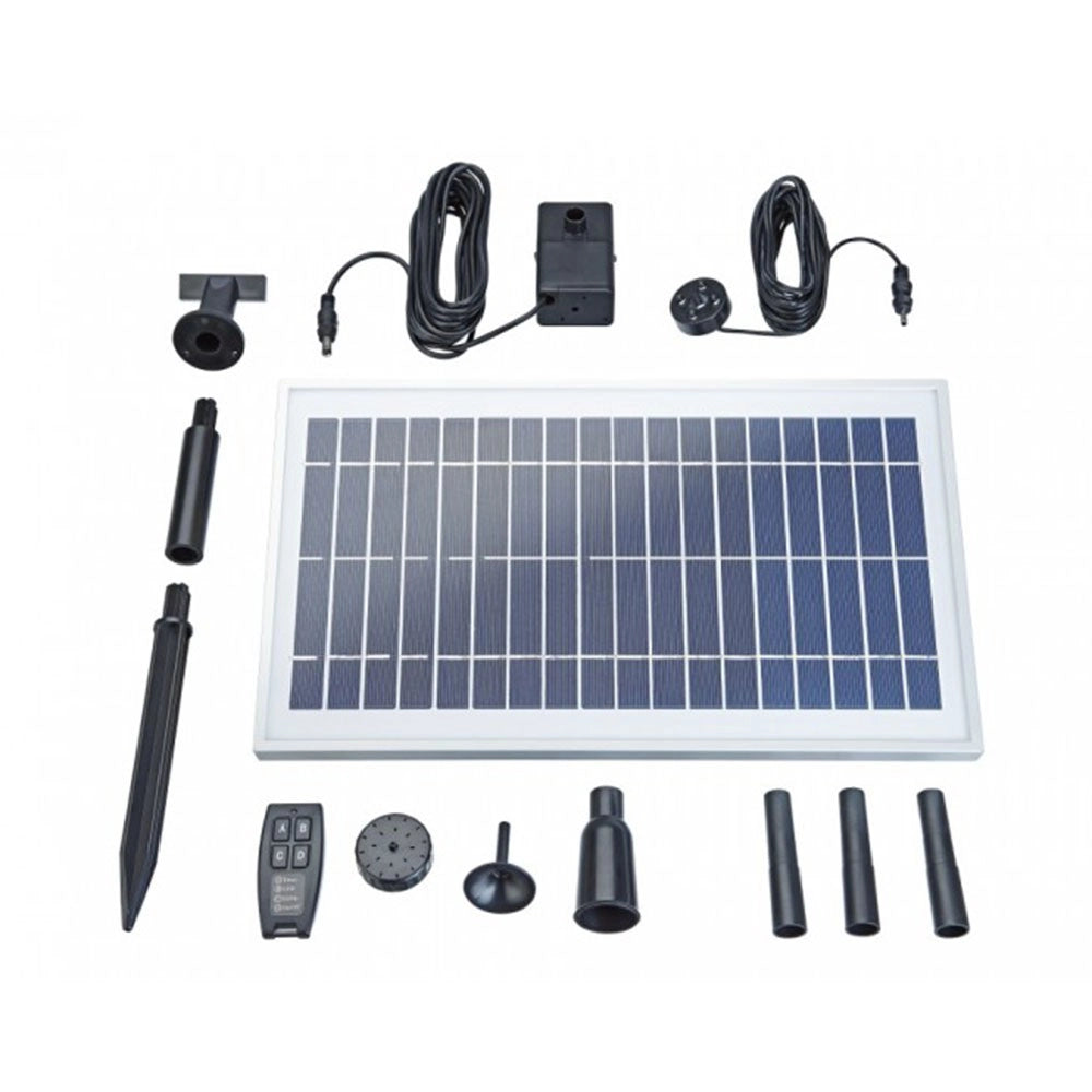 Pontec PondoSolar Control - pompa per laghetto ad energia solare con batteria ricaricabile Modello: 600