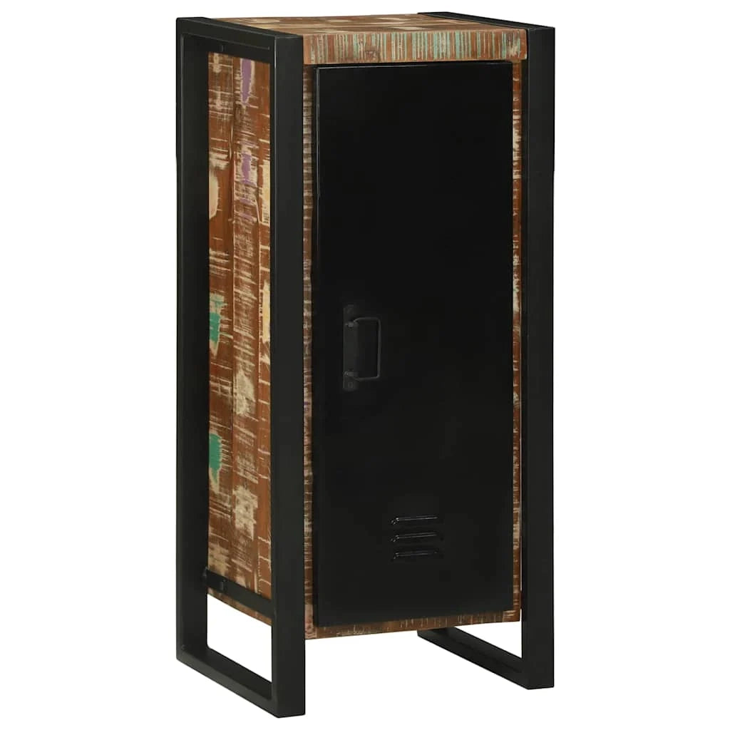 Mobiletto da bagno moderno con 2 ripiani contenitore 40 x 35 x 90 cm in legno riciclato marrone 02_0057649